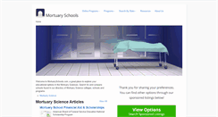 Desktop Screenshot of mortuaryschools.com